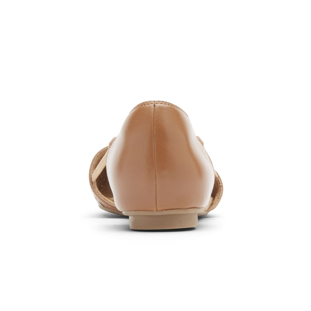 Flats Rockport Womens - Reagan Perforated Pink - Philippines LUJN-75321